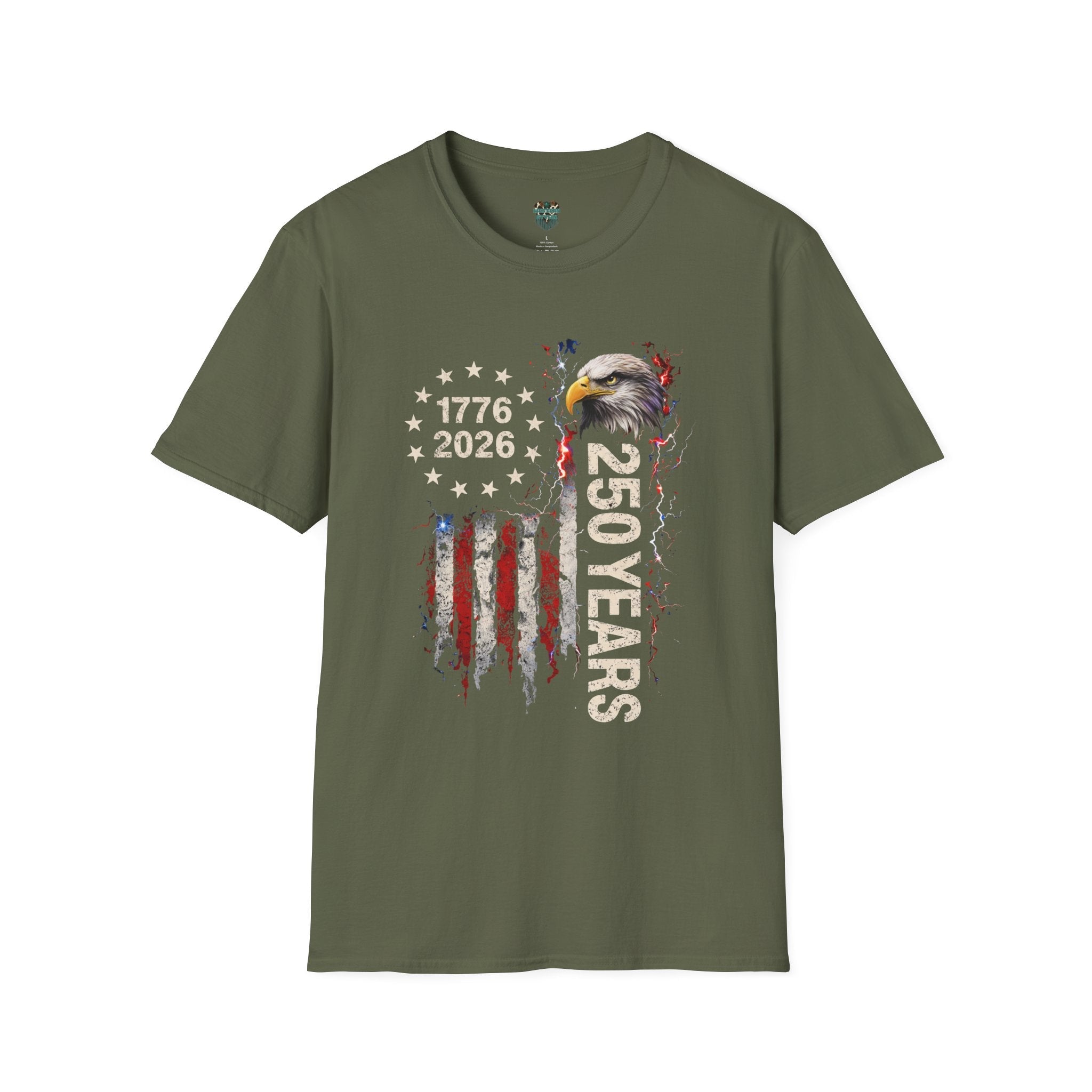 250 YEARS PATRIOTIC TSHIRT - 1776 - 2026